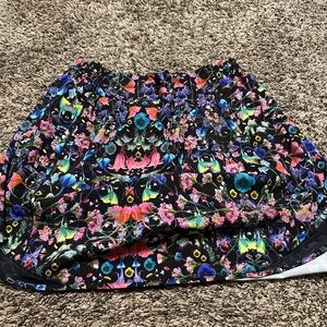 lululemon athletica Hotty Hot high-rise skort Flowerscope Black Multi